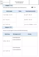 Vorschau - Arbeitsblätter - Polynomgleichung lösen mit Satz vom Nullprodukt - Seite 3