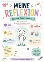 Vorschau - Arbeitsblätter - Mensch-Reflexion – Mein Tag & meine Gedanken - Deckblatt