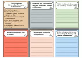 Vorschau - Arbeitsblätter - Spurensuche: Astronauten & Muskeln – Mystery-Material mit Fallimpuls, Hinweiskarten, Ermittlungsbogen, Lösung und S/W-Version - Seite 3