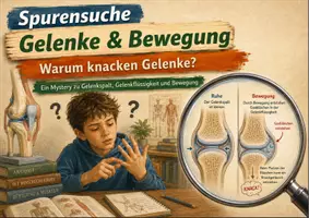 Vorschau - Arbeitsblätter - Spurensuche: Gelenke & Bewegung – Mystery-Material mit Fallimpuls, Hinweiskarten, Ermittlungsbogen, Lösung und S/W-Version - Seite 1