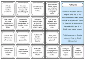 Vorschau - Arbeitsblätter - Spurensuche: Gelenke & Bewegung – Mystery-Material mit Fallimpuls, Hinweiskarten, Ermittlungsbogen, Lösung und S/W-Version - Seite 2