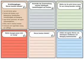 Vorschau - Arbeitsblätter - Spurensuche: Gelenke & Bewegung – Mystery-Material mit Fallimpuls, Hinweiskarten, Ermittlungsbogen, Lösung und S/W-Version - Seite 3