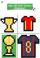 Vorschau - Arbeitsblätter - Symmetrie Fußball: Pokal & Trikot im Raster | Arbeitsblatt 1.+ 2. Klasse - Seite 2