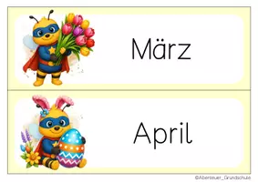 Vorschau - Anderer Materialtyp - Bienenklasse Tafelkalender Klassentier Biene Superhelden - Seite 3