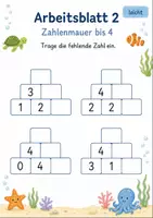 Vorschau - Arbeitsblätter - Zahlenmauern bis 5 | Mathematik Klasse 1 | 7 Arbeitsblätter als PDF - Seite 2