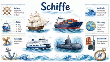 Vorschau - Arbeitsblätter - Arbeitsblätter "Schiff" + Lösung & MP3 + Infografik - Seite 3