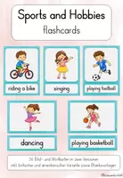 Vorschau - Bildkarten - Sports and Hobbies Flashcards & Bildkarten Englisch I Free Time Activities Vocabulary Cards I ESL/EFL - Deckblatt