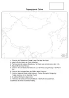 Vorschau - Arbeitsblätter - Arbeitsblatt zur Topografie von China - Deckblatt
