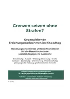 Vorschau - Arbeitsblätter - Gegenwirkende Erziehungsmaßnahmen im Kita-Alltag - Deckblatt