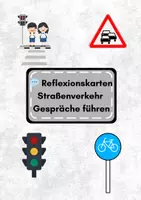 Vorschau - Stundenentwürfe - Reflexionskarten „Straßenverkehr“ – Gesprächsanlässe für die Grundschule - Deckblatt