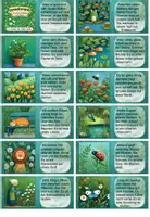 Vorschau - Spiele - Lese-Domino Frühling/Sommer – „Zwischen Blättern und Blüten“ | Sinnerfassendes Lesen (2. bis 3. Klasse) #kaffeeundsupport - Seite 2