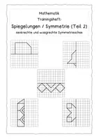 Vorschau - Arbeitsblätter - Materialpaket - Trainingshefte Spiegelungen, Symmetrie Teil 1 + 2 - Seite 2