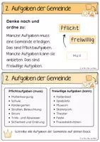 Vorschau - Stundenentwürfe - Gemeinde Klasse 4 | Kommune, Rathaus, Ämter, Einnahmen, Gemeinderat und Bürgerbegehren für HSU und Sachunterricht · Materialpaket - Seite 3