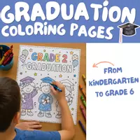Vorschau - Arbeitsblätter - Graduation Coloring Pages | Abschluss Malvorlagen Englisch Sommer - Seite 2
