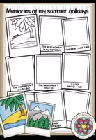 Vorschau - Arbeitsblätter - My summer holidays - Deckblatt