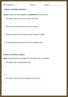 Vorschau - Klassenarbeiten - Klassenarbeit Deutsch - Grammatik Klasse 6 - Seite 1