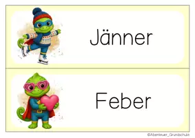 Vorschau - Anderer Materialtyp - Chamäleonklasse Tafelkalender Klassentier Chamäleon Superhelden - Seite 2