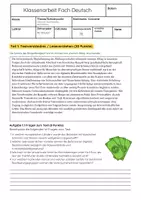 Vorschau - Arbeitsblätter - Leserbrief verfassen Klassenarbeit: Klasse 9 Gymnasium - Seite 1