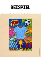 Vorschau - Mal- und Bastelvorlagen - Fußball-WM 2026: Pop Art-Kunst (Malvorlagen) - Seite 1