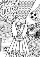 Vorschau - Mal- und Bastelvorlagen - Fußball-WM 2026: Pop Art-Kunst (Malvorlagen) - Seite 2