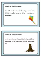 Vorschau - Aufgabenkarten - Kartei: Geschichte weiterschreiben (2 Varianten) - Seite 2