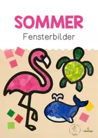 Vorschau - Mal- und Bastelvorlagen - Sommer-Fensterbilder für den Klassenraum - Deckblatt