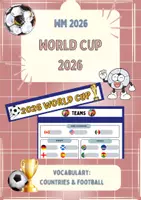 Vorschau - Arbeitsblätter - Fußball-WM 2026 / World Cup 2026 (Talking about football) - Deckblatt