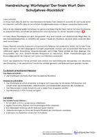 Vorschau - Arbeitsblätter - Würfelspiel zum Schuljahresende - Reflexion, Austausch & Growth Mindset - Klasse 5-10 - Seite 2