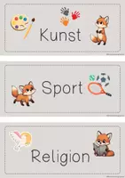 Vorschau - Bildkarten - Fächer-Karten für deine Fuchs-Klasse - Seite 3