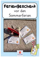 Vorschau - Mal- und Bastelvorlagen - Schuljahresende Feriengeschenk für Schüler*innen - Deckblatt