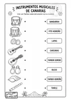 Vista previa - Hojas de trabajo - INSTRUMENTOS TIPICOS DE CANARIAS - Portada