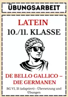 Vorschau - Arbeitsblätter - Klassenarbeit Caesar (BG VI,21 vereinfacht - Die Germanen) - Deckblatt