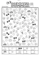 Vorschau - Mal- und Bastelvorlagen - I Spy... - Count, Read & Colour (Englisch Grundschule Materialpaket) - Seite 2