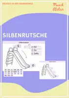 Vorschau - Fördermaterial/Inklusion - Silbenrutsche - Deckblatt