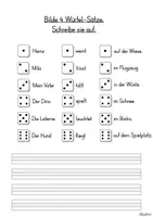 Vorschau - Arbeitsblätter - Würfelsätze Leseförderung Deutsch Klasse 1 und 2 - Seite 3