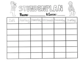 Vorschau - Arbeitsblätter - Stundenplan mit Detektiv Dodo Dachs, Stundenplan Grundschule - Seite 2