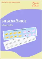 Vorschau - Merkblätter - Merkhilfen – Silbenkönige - Deckblatt