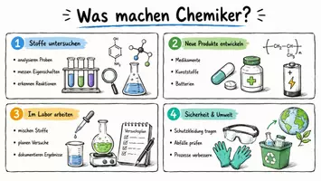 Vorschau - Arbeitsblätter - Arbeitsblätter zum Thema "Was machen Chemiker?" + Lösung & MP3 + Mindmap + Infografik - Seite 1
