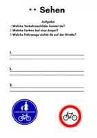Vorschau - Stundenentwürfe - Sinnesübungen zum Straßenverkehr - Verkehrserziehung mit allen Sinnen - Seite 1