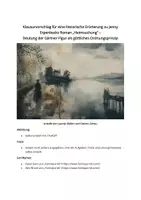 Vorschau - Arbeitsblätter - Klausurvorschlag mit EWH zu "Heimsuchung" - Deckblatt