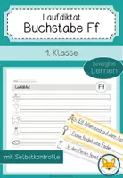 Vorschau - Arbeitsblätter - Laufdiktat Buchstabe Ff für die 1. Klasse - Seite 1