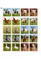 Vorschau - Spiele - Tiere auf dem Bauernhof - Finde die Paare - Deckblatt