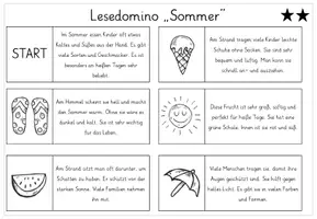 Vorschau - Stationenlernen - Sommer: Lesedomino - Seite 3