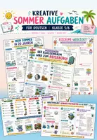 Vorschau - Stundenentwürfe - Kreative Aufgaben zum Sommer / Deutsch / Kl. 5/6 - Deckblatt