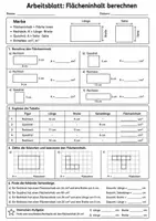 Vorschau - Arbeitsblätter - Flächeninhalt berechnen (Arbeitsblätter+Lösung) - Seite 3