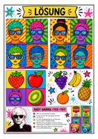 Vorschau - Mal- und Bastelvorlagen - Pop-Art Kunst - nach Andy Warhol - Seite 2