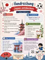 Vorschau - Stundenentwürfe - Fussball-WM 2026 | Japan entdecken-Sachunterricht Grundschule Klasse 1-4 - Seite 1