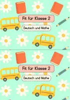 Vorschau - Arbeitsblätter - Fit für Klasse 2: Miniheft Deutsch und Mathe - Seite 1