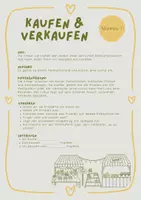 Vorschau - Stationenlernen - Kaufen & Verkaufen Unterrichtseinheit Differenziert - Seite 1
