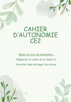 Aperçu - Feuilles d'exercices - Cahier d'autonomie CE1 et CE2 - Page 1